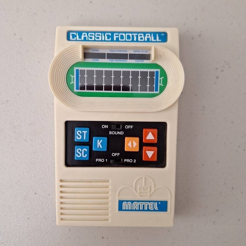 Mattel 2000 Radio Shack Classic Football Electronic Handheld Game. Works Great